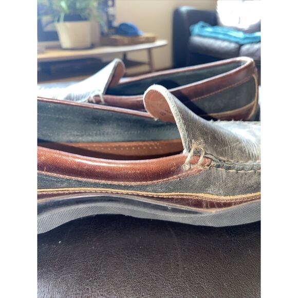 Allen Edmonds Boulder Size 10B Black Leather Loafer Driving Shoes - Picture 4 of 16